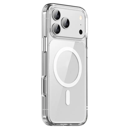 Θήκη Σιλικόνης MagSafe Magnetic για iPhone 17 Pro Max - Διάφανο πλαϊνή όψη