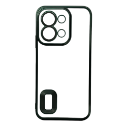 Θήκη TPU Slim (1.73mm) για Xiaomi Redmi 15C - Σκούρο Πράσινο πίσω όψη φορεμένη σε συσκευή πίσω όψη
