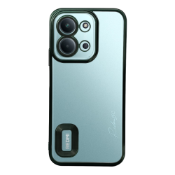 Θήκη TPU Slim (1.73mm) για Xiaomi Redmi 15C - Σκούρο Πράσινο πίσω όψη φορεμένη σε συσκευή