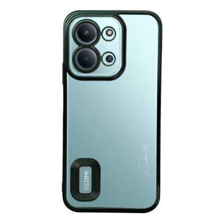 Θήκη TPU Slim (1.73mm) για Xiaomi Redmi 15C - Σκούρο Πράσινο πίσω όψη φορεμένη σε συσκευή