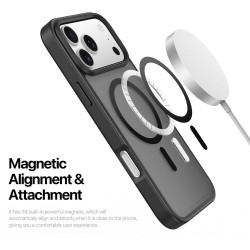 Θήκη Dux Ducis Yind Back Cover Πλαστικό / Σιλικόνης για iPhone 17 Pro - Μαύρο εικόνα με έμφαση στην  magsafe λειτουργία