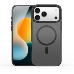 Θήκη Dux Ducis Yind Back Cover Πλαστικό / Σιλικόνης για iPhone 17 Pro - Μαύρο φορεμένη σε συσκευή πίσω όψη