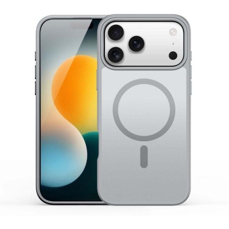 Θήκη Dux Ducis Yind Back Cover Πλαστικό / Σιλικόνης για iPhone 17 Pro Max - Γκρι φορεμένη σε συσκευή πίσω όψη