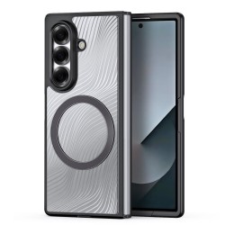 Θήκη Dux Ducis Aimo MagSafe Back Cover Πλαστικό / Σιλικόνης για Samsung Z Fold7 - Μαύρο φορεμένο σε συσκευή πίσω όψη