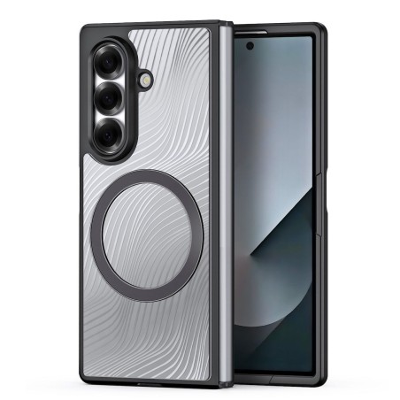 Θήκη Dux Ducis Aimo MagSafe Back Cover Πλαστικό / Σιλικόνης για Samsung Z Fold7 - Μαύρο φορεμένο σε συσκευή πίσω όψη