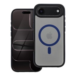Θήκη NEO MagSafe Back Cover για iPhone Air - Μπλε φορεμένο σε συσκευή μπρος και πίσω όψη
