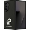 Θήκη Karl Lagerfeld Saffiano Karl&Choupette Pin Σιλικόνης / Πλαστικό για Samsung Galaxy Z Fold 7 - Μαύρο