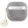 Θήκη Guess Charm Collection Σιλικόνης για Apple AirPods 4 - Ροζ πίσω όψη σε συσκευή Θήκη Guess Charm Collection Σιλικόνης για Apple AirPods 4 - Ροζ πίσω όψη σε συσκευή