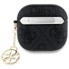Θήκη Guess Charm Collection Σιλικόνης για Apple AirPods 4 - Μαύρο πίσω όψη σε συσκευή Θήκη Guess Charm Collection Σιλικόνης για Apple AirPods 4 - Μαύρο πίσω όψη σε συσκευή