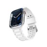 Triple Protection Λουράκι με Ανοξείδωτο Ατσάλι για Apple Watch 42/44/45/49mm - Λευκό