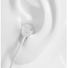 Dudao X10 Pro In-ear Handsfree με Βύσμα 3.5mm - Λευκό απεικόνιση του ακουστικού φορεμένο