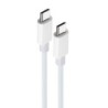 Maxlife MXUC-05 – Καλώδιο USB-C σε USB-C 1 m / 60W, λευκό