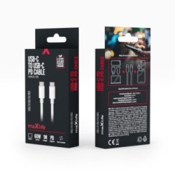 Maxlife MXUC-05 – Καλώδιο USB-C σε USB-C 1 m / 60W, λευκό
