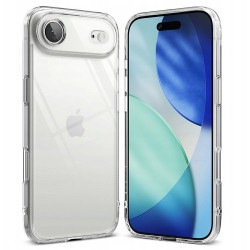 Θήκη Ringke Fusion Back Cover Σιλικόνης για iPhone Air - Διάφανο πίσω και μπροστινή όψη σε συσκευή