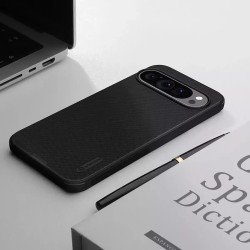 Θήκη Nillkin Super Frosted Shield Pro Magnetic Back Cover Σιλικόνης / Πλαστικό για Google Pixel 9 / 9 Pro - Μαύρο πίσω όψη