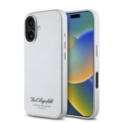 Karl Lagerfeld “Rue St.Guillaume Logo Collection” Θήκη προστασίας από σιλικόνη – iPhone 16 Γκρι