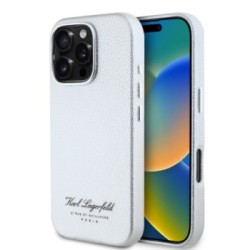 Karl Lagerfeld “Rue St.Guillaume Logo Collection” Θήκη προστασίας από σιλικόνη – iPhone 16 Pro Γκρι