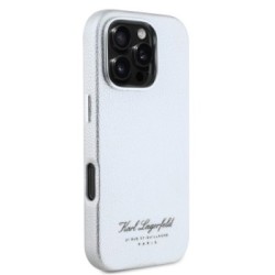 Karl Lagerfeld “Rue St.Guillaume Logo Collection” Θήκη προστασίας από σιλικόνη – iPhone 16 Pro Γκρι