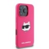 Karl Lagerfeld Magsafe Silicone Case "Choupette's Head" Θήκη προστασίας από σιλικόνη – iPhone 16 Pro Fuchsia – KLHMP16LSCHPPLF