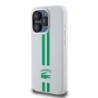Lacoste Stripes Hard Case Θήκη προστασίας από Liquid σιλικόνη για iPhone 15 Pro Πράσινο/Λευκό