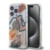 Lacoste Magsafe Double Layer Patch Hard Case Θήκη προστασίας από Σιλικόνη για iPhone 15 Pro White/Orange