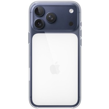 Apple Silicone Case with MagSafe Back Cover για iPhone 17 Pro Max διαφανής πίσω όψη φορεμένο σε συσκευή