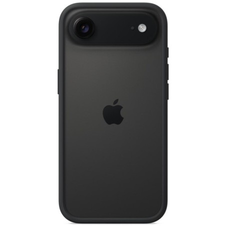 Apple Silicone Case with MagSafe Back Cover για iPhone Air σε μαύρο χρώμα πίσω όψη φορεμένο σε συσκευή