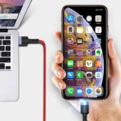 Tellur - Glowing Connection -  USB to Lightning Led Cable 3A - Red