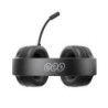 QCY Heroad V200 Ασύρματο Over Ear Gaming Headset με σύνδεση Bluetooth σε μαύρο χρώμα με μικρόφωνο πάνω όψη