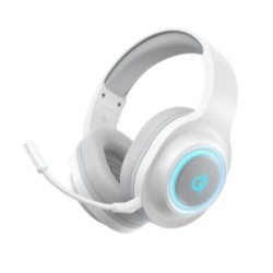 QCY Heroad V200 Ασύρματο Over Ear Gaming Headset με σύνδεση Bluetooth σε λευκό χρώμα με μικρόφωνο