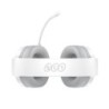 QCY Heroad V200 Ασύρματο Over Ear Gaming Headset με σύνδεση Bluetooth σε λευκό χρώμα με μικρόφωνο πάνω όψη