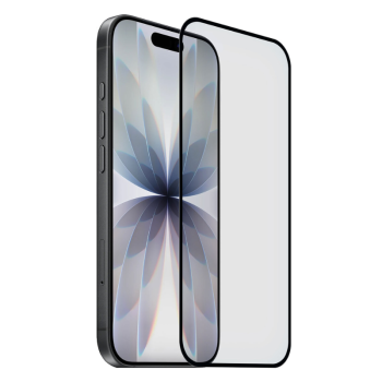 3D Tempered Glass Full Cover & Full Glue για Apple iPhone 17 Pro Max - Μαύρο τοποθετημένο μπροστά από συσκευή