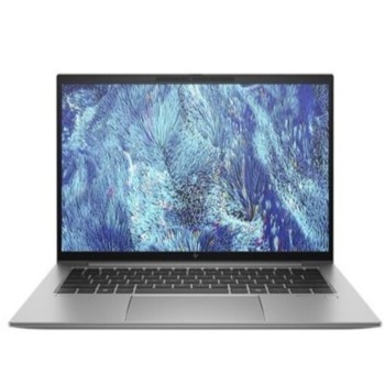 HP ZBook Firefly 14 G11 σε ασημί χρώμα προεπισκόπηση με ενεργή οθόνη