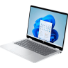 HP Omnibook 5 Flip 14-fp0023dx σε ασημί χρώμα σε λειτουργία laptop με ενεργή οθόνη πλευρική όψη με διαθέσιμες θύρες HP Omnibook 5 Flip 14-fp0023dx σε ασημί χρώμα σε λειτουργία laptop με ενεργή οθόνη πλευρική όψη με διαθέσιμες θύρες