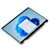 HP Omnibook 5 Flip 14-fp0023dx σε ασημί χρώμα σε λειτουργία tablet με ενεργή οθόνη HP Omnibook 5 Flip 14-fp0023dx σε ασημί χρώμα σε λειτουργία tablet με ενεργή οθόνη