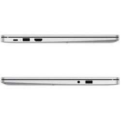Huawei MateBook D14 AMD NBI-WAQ9R 53010UPF σε ασημί χρώμα προεπισκόπηση διαθέσιμων υποδοχών