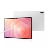 Samsung Galaxy Tab S11 Ultra σε ασημί χρώμα προεπισκόπηση μπροστινής και πίσω πλευράς με ενεργή οθόνη 14,6" και πενάκι
