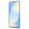Samsung Galaxy S25 FE 5G σε γαλάζιο χρώμα μπροστινή πλευρική όψη με ενεργή οθόνη AMOLED 6.7" και κουμπιά κλειδώματος και ήχου