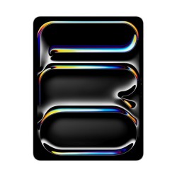 Apple iPad Pro 2025 σε μαύρο χρώμα σε μπροστινή  προεπισκόπηση με ενεργή οθόνη 13"