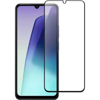 3D Tempered Glass Full Cover & Full Glue για Xiaomi Redmi 15C - Μαύρο τοποθετημένο μπροστά από συσκευή