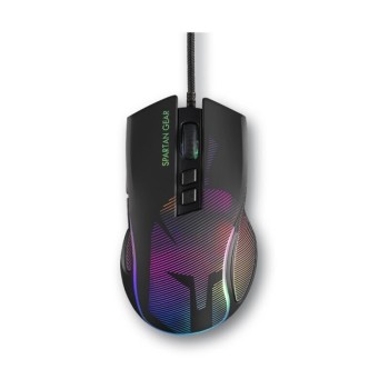 Spartan Gear - Agis RGB Wired Gaming Ποντίκι σε μαύρο χρώμα με καλώδιο
