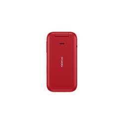 Nokia 2660 Flip Dual SIM με Ελληνικό Μενού σε κόκκινο χρώμα προεπισκόπηση κλειστού κινητού πίσω