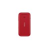 Nokia 2660 Flip Dual SIM με Ελληνικό Μενού σε κόκκινο χρώμα προεπισκόπηση κλειστού κινητού πίσω