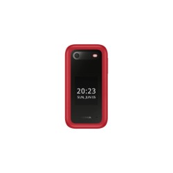 Nokia 2660 Flip Dual SIM με Ελληνικό Μενού σε κόκκινο χρώμα προεπισκόπηση κλειστού κινητού μπροστά