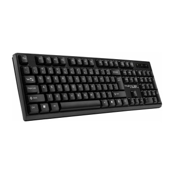 K602 Πληκτρολόγιο International English σε μαύρο χρώμα πλευρική όψη