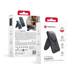 Forcell F-Energy MagStand K10K2 MagSafe Powerbank 10000mAh 20W - Μαύρο
