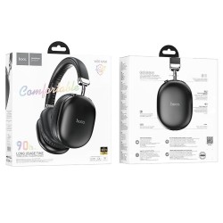 Hoco W35 Max Joy Ασύρματα / Ενσύρματα Over Ear Ακουστικά σε μαύρο χρώμα συσκευασία