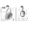 Hoco W35 MAX Ασύρματα / Ενσύρματα Over Ear Ακουστικά σε Ασημί χρώμα συσκευασία