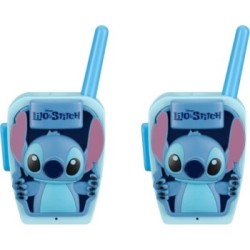 eKids Lilo & Stitch Σετ 2 Walkie Talkies για παιδιά & ενήλικες με ενσωματωμένο μεγάφωνο και εμβέλεια 150 μέτρων SH-207 Μπλε/Γαλά