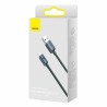Baseus Crystal Shine Braided USB 2.0 Cable USB-C male - USB-A 100W μαύρο 1,2 μέτρα συσκευασία